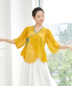 Áo Múa Cổ Trang Trung Quốc- Màu Vàng (3)