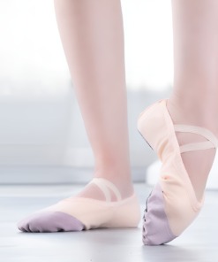 Giày Múa Ballet Loại Rẻ- Màu Hồng (4)