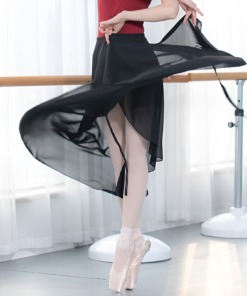Tà Váy Múa Ballet Dáng Dài- Màu đen (1)